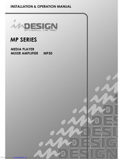 Design MP 30 Installation & Operation Manual
