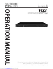 Sound Choice Pro Audio T6221 Operation Manual