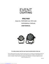 Event Lighting PAR12x8A User Manual