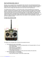 HobbyKing Align Trex SE Setup Manual
