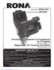 Rona RFNC-001 Operator's Manual