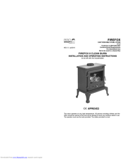 Percy Doughty & Co FIREFOX 8 Installation And Operating Instructions Manual