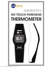 nubeca No Touch Forehead Thermometer Important Instructions Manual