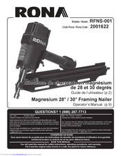 Rona RFNS-001 Operator's Manual