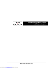 Baxall CDSP9772 Installation Instructions Manual