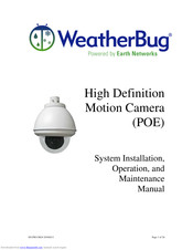 WeatherBug UM24 System Installation, Operation And Maintenance Manual