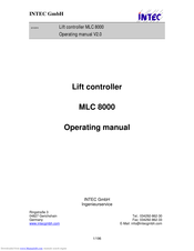 Intec MLC 8000 Operating Manual