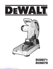 DeWalt D28871 Instruction Manual