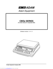 Adam Equipment CBD 100a User Manual