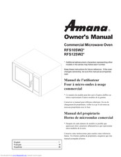Amana RFS10SW2 Series Owner's Manual