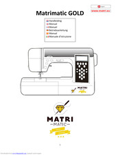 Matrimatic GOLD Diamond series Manual