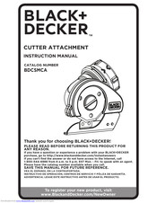 Black & Decker BDCSMCA Instruction Manual