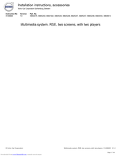 Volvo 39834476 Installation Instructions Manual