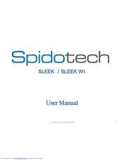 SPIDOTECH SLEEK User Manual