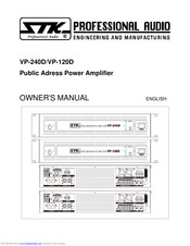 STK Professional Audio VP-120D Owner's Manual