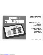 Brige challenger UBC Owner's Manual