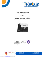 Alcatel-Lucent 4029 Quick Reference Manual