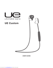 Ultimate Ears custom User Manual