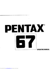 ASAHI pentax 67 Operating Manual