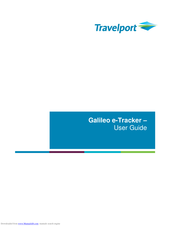TRAVELPORT Galileo e-Tracker User Manual