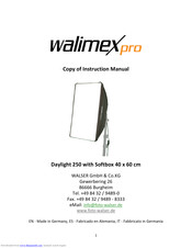 WalimeXPro dalight 250 Instruction Manual