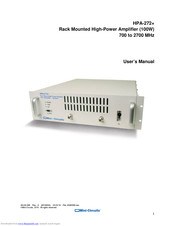 Mini-Circuits HPA-272+ User Manual