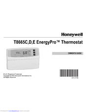 Honeywell ENERGYPRO T8665E Owner's Manual