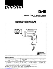 Makita 6408 Instruction Manual