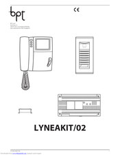 Bpt LYNEAKIT/02 Instructions For Use And Installation