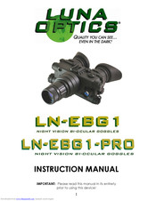 LUNA OPTICS LN-EBG1-PRO Instruction Manual