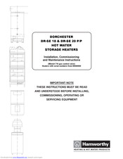 DORCHESTER DR-SE 18 Installation, Commissioning And Maintenance Instructions