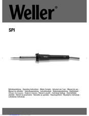 Weller SPI 27 Operating Instructions Manual