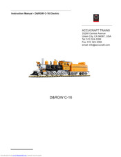 Accucraft D&RGW C-16 Instruction Manual