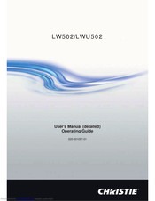 Christie LW502 User Manual