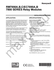 Honeywell rm7890a Installation Instructions Manual