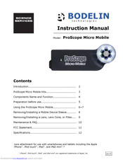 Bodelin technologies ProScope Micro Mobile Instruction Manual
