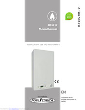 Nova Florida DELFIS Monothermal Installation, Use And Maintenance Manual