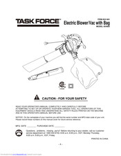 Task Force 24083 Operator's Manual