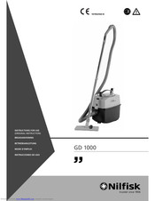 Nilfisk-Euroclean GD 1000 Instructions For Use Manual