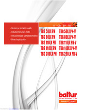 baltur TBG 80LX PN Instruction