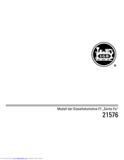Marklin F7 Santa-Fe Manual