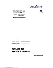 WeldKing COOLARC 160 Owner's Manual