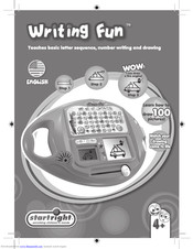 Startright Writing Fun User Instruction Manual