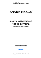Nokia RM-58 Service Manual