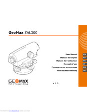 GeoMax ZAL300 User Manual