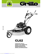Grillo CL62 Operator's Manual