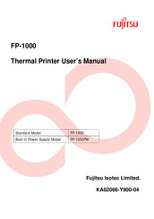 Fujitsu FP-1000 User Manual