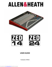 Allen & heath ZED 24 Manuals | ManualsLib