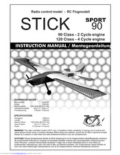 Radio control model Stick Sport 90 Instruction Manual