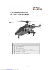 HeliArtist 450 scale fuselage Instruction Manual